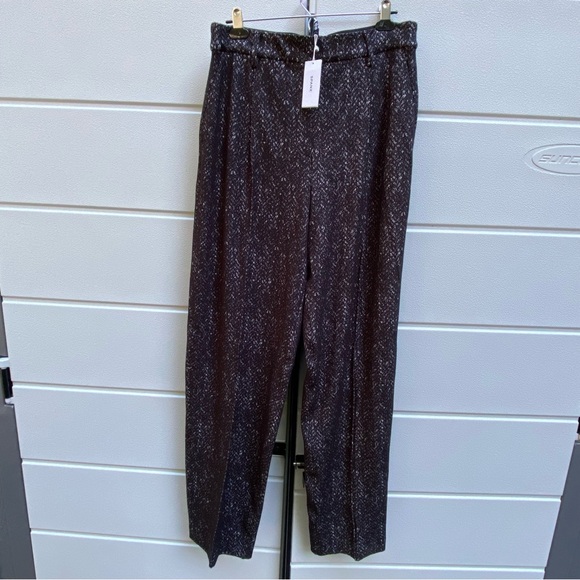 SPANX TALL Ponte Barrel Pant Jacquard Large Long Black Herringbone NEW with Tag - Picture 3 of 9